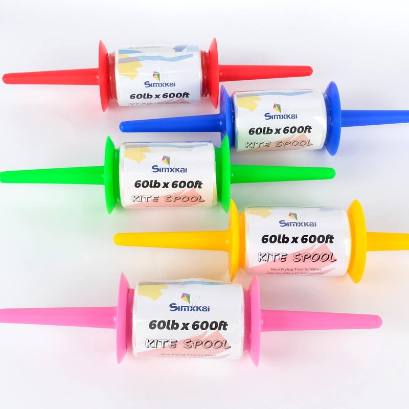 Simxkai Kite Spool, Reel Winder,Grip String Handle, 600 feet Twisted Line for Each String Handle (1&2&3&4pack) - Image 5